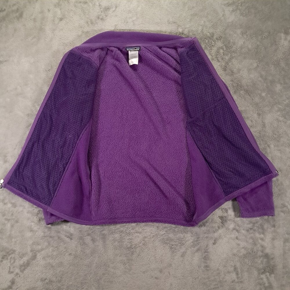 Patagonia R2 Fleece Jacket Women Medium Purple Full Zip Pockets 25146 - Picture 3 of 9